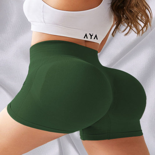 High Waist Short green