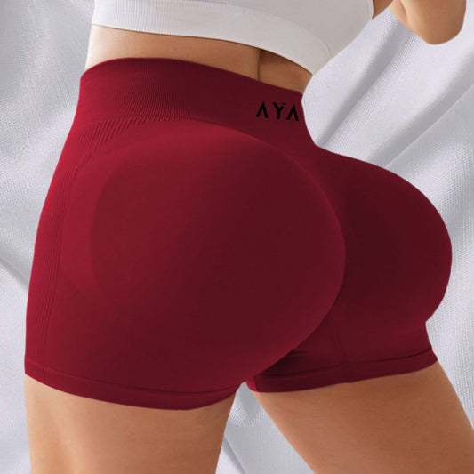 High Waist Short wine